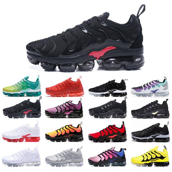 

plus running shoes for man runner sunset lemon lime red black aurora green blue fury grey hyper violet bumblebee bred grape sneakers wholesa