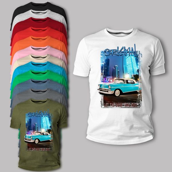

casual men t-shirt american classic muscle car bel air 1957 auto youngtimer oldtimer herren cool tee shirt sport hooded sweatshirt hoodie