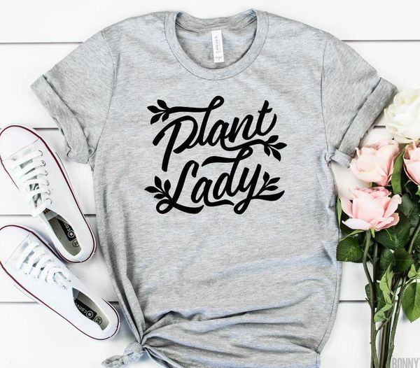 

plant lady women tshirt cotton casual funny t shirt lady yong girl tee higher quality drop ship s-474, White