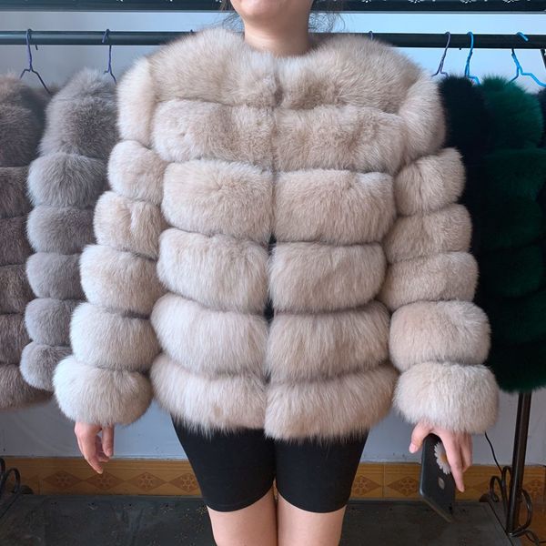 

новый новый приход женщин зима толстый шуба реальный лисий мех жилет высокого качества лиса жилет меховой giletx1019, Black