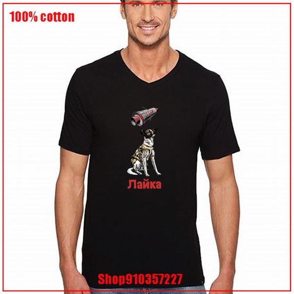 

laika cccp short sleeve v printed funny men casual loose summer for men new trendy sport hooded sweatshirt hoodie t shirt