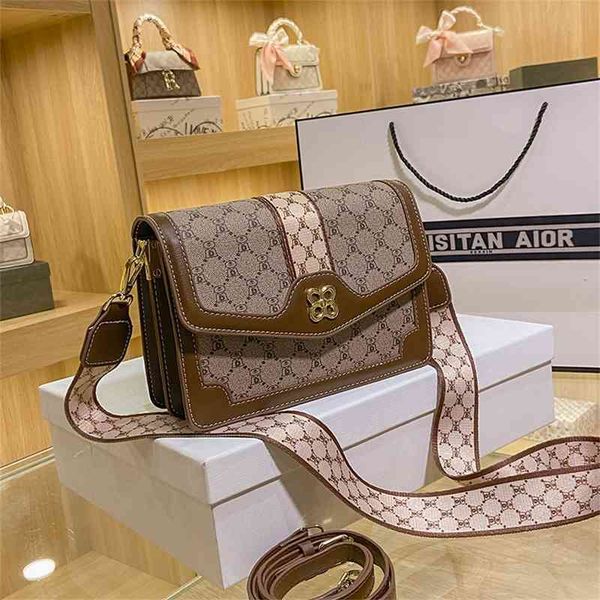 

summer small bag women's fashion trendy net red messenger ins textured printed one shoulder square 60% off wholesale sales