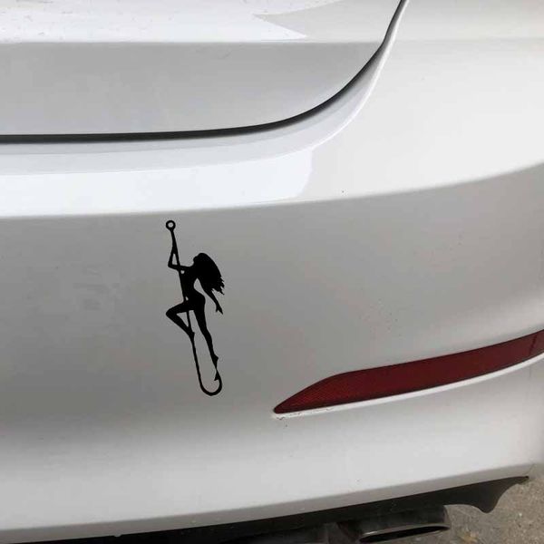 

car sticker personality fish hook wire stripper decal outdoor supplies hunter car sticker creative black/white, 16cm*6cm
