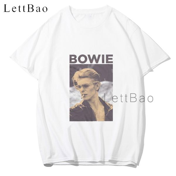 

david bowie курение white mens tee rock унисекс крупногабаритные harajuku hip hop boyfriend подарок мужской спорт толстовка с капюшоном толс