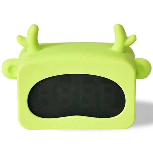 

other clocks & accessories mini led digital alarm clock display voice control cute animal desk decor adjustable luminance usb and battery1