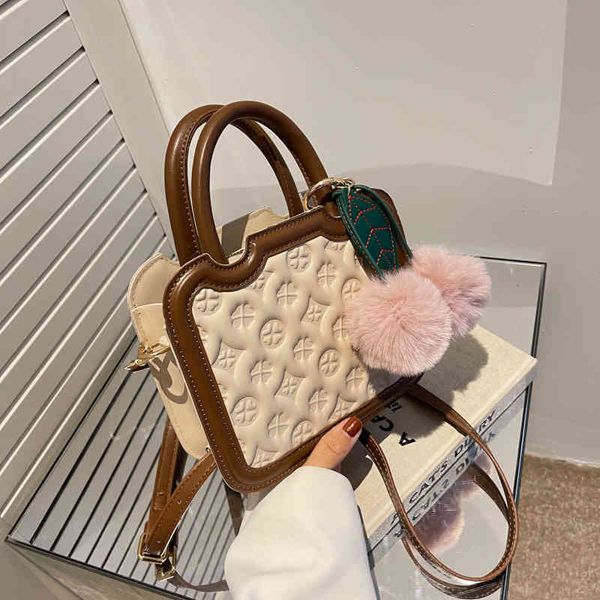 

2022 factory outlet high sense bag printing autumn and winter minority design one shoulder messenger bag versatile ins fashion handbag wo0k