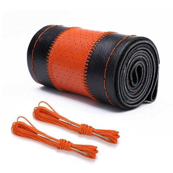 

four seasons steering wheel cover breathable diy with needle thread non-slip1