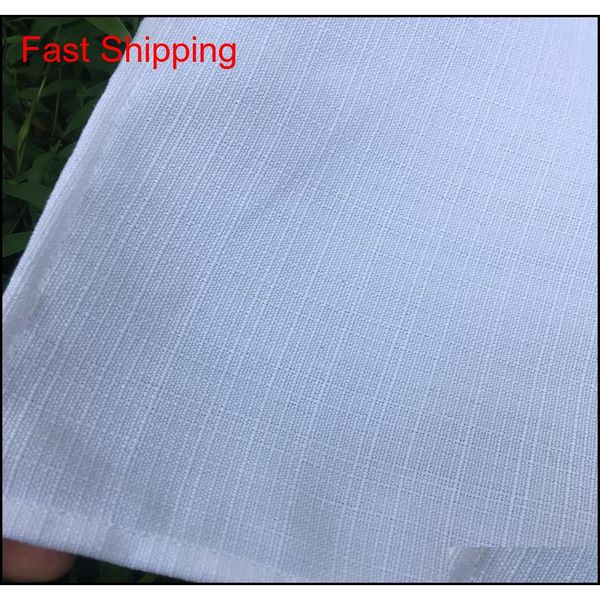 

100% polyester linen plain white tea towel soft blank kitchen dish towel 50x70 qylfyi new_dhbest