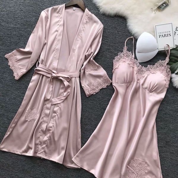 

lbl8 matching couple clothing autumn lapel long sleeves 100silk men pajamas set summer plaid home suit flower printed sleepwear bathrobe ni, Black;red