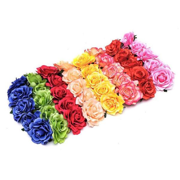 

rose flower wedding bride wreath hair headdress women flowers hair band studio pgraphy headdress flower wreath crown qylcwo