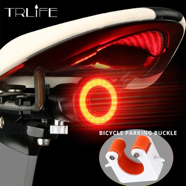 

bike lights bicycle sensor taillight auto-start/smtb led light waterproof cycling usb charge 24h work with parking buckle