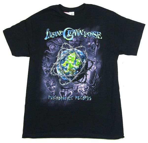 

insane clown posse barbed wire globe black new official icp merch hoodie designers t shirts sweatshirt