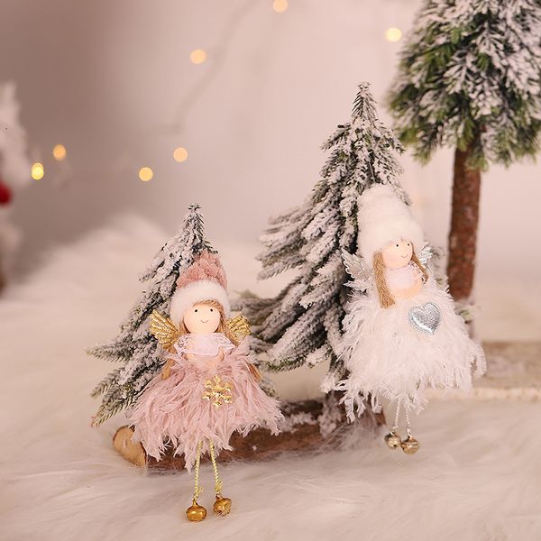 

plush angel doll pendants christmas tree decoration hanging ornaments crafts gifts xmas new year party wedding home decor 63234