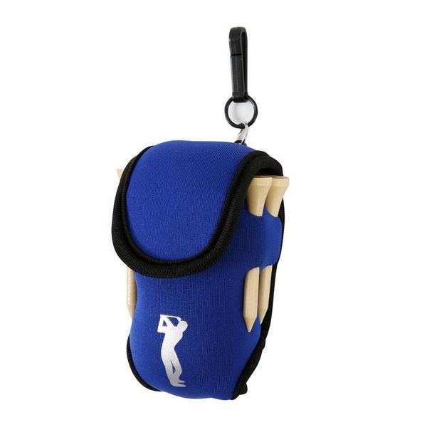 

small golf ball bag mini waist pack bag 2 ball + 4 tee neoprene holder sports bag on for outdoor golf training balls tees pouch