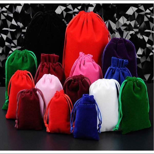 

810cm 10pcs drawstring bags jewelry phone packaging pouches wedding favor velvet bags pink flannel cosmetics storage bag bbyype lipper
