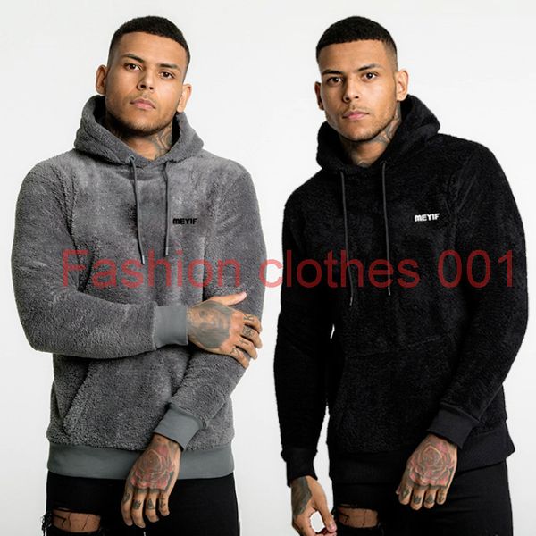 

mens hoodies fashion new men fleece hoodie cotton outdoor workout sweatshirts men warm pullover hoodie clothes, Black