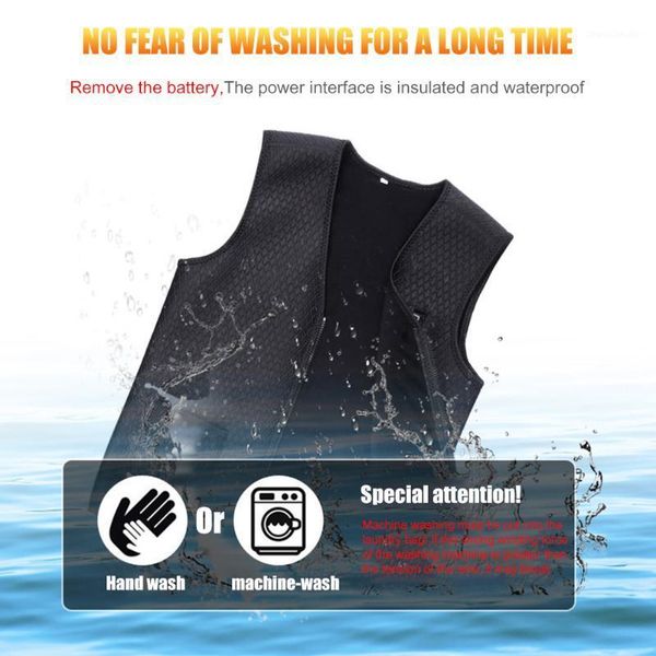 

outdoor t-shirts heated vest intelligent electric heating jacket usb charging family camping accessories for elder1, Gray;blue