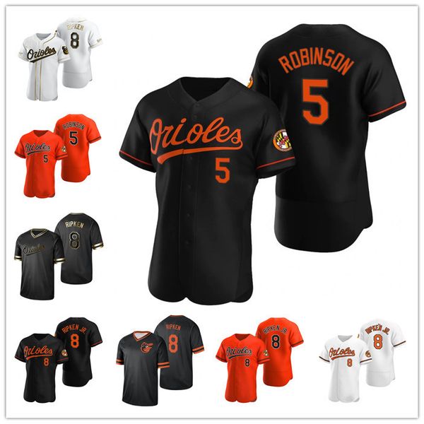 

custom men womens youth baltimore orioles 8cal ripken jr. 5brooks robinson white yellow black grey authentic home jersey