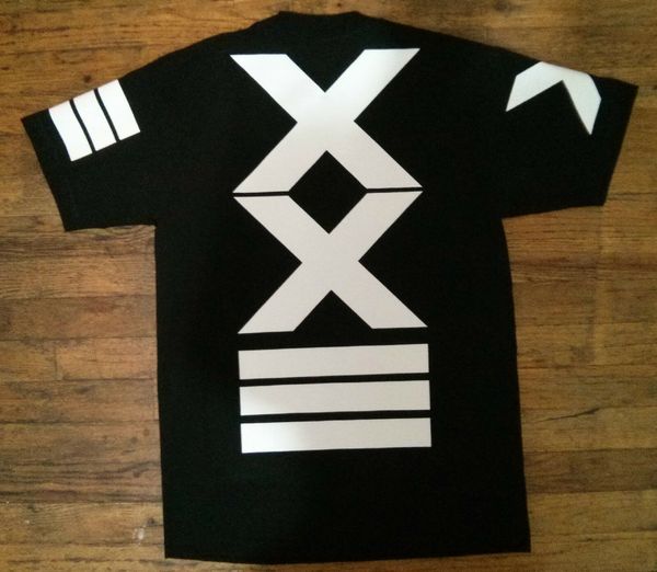 

sport new stars jersey t shirt stripes hip hop cross t-shirt rap urban streetwear tyga tees cotton short sleeve tshirt
