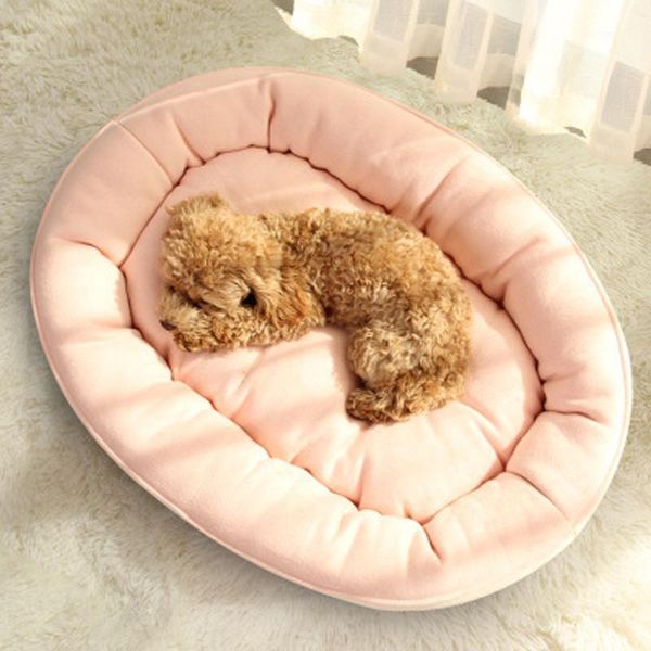 

pet dog bed warming dog house fluffy oval kennel house blanket keep warm cat's den pet's den mattress pet supplies1