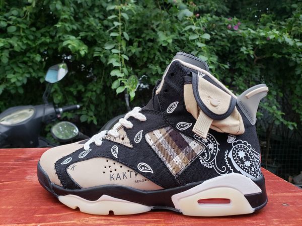 

2020 new mens 6s dmp cactus jack cashew brown black basketball shoes jumpman 6 man sports sneakers trainers des chaussures zapatos size 13