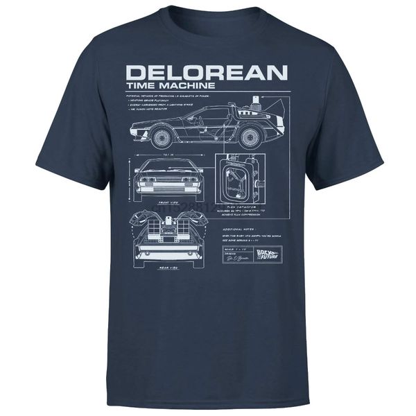 

back to the future delorean schematic navy cool casual pride men new fashion loose size sport hooded sweatshirt hoodie t shirt