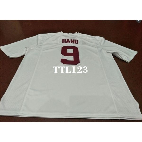 

3740 #9 da'shawn hand alabama crimson tide red black white college jersey or custom any name or number jersey