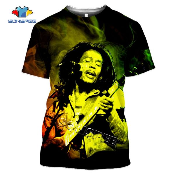 

men clothing summer bob marley 3d print shirts humor oversized harajuku men clothing