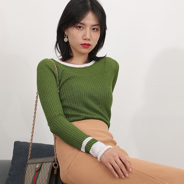 

niixe 2020 трикотажные новые пуловеры и зимние женские длинные универсальный свитер модный и рукав пуловер pulloversweater осенью пассивом ш, White;black