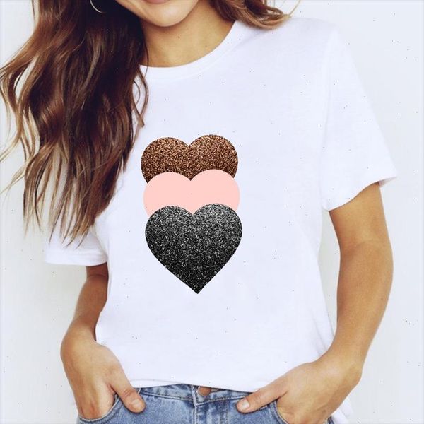 

t shirts for women love 90s trend cute casual printing sweet clothing print lady graphic t shirt ladies female tee shirt, White