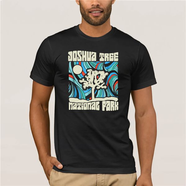 

бренд мужчины рубашку joshua tree national park retro psychedelic 60s мода лето с коротким рукавом футболка спортивная с капюшоном толстовка