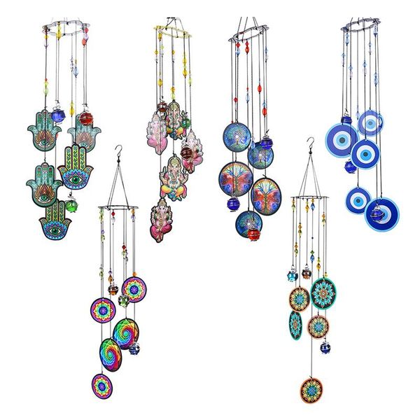 

decorative objects & figurines h&d 6 styles memorial wind chimes outdoor decor window hanging windchimes ornament fnegshui decoration for pa