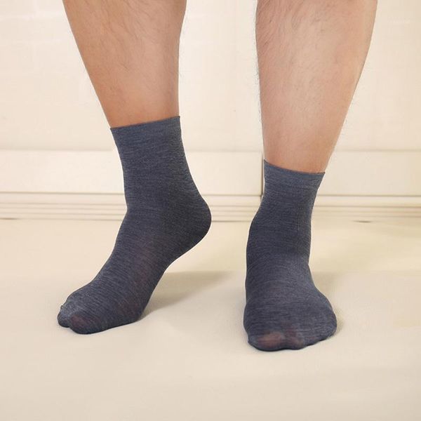 

summer autumn 10 pairs socks bamboo fiber ultra-thin elastic silky short socks men casual comfortable for male 20201, Black