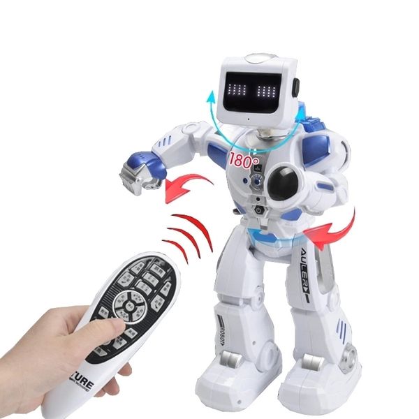 

rc smart robot hybrid ai clapping sencing walking space robot toys 180 degree deformation intelligent robot children toy gifts y200413
