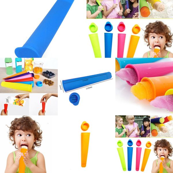 

uqpuou factory price lolly colorful maker push up cream jelly for popsicle silicone ice pop mold mould 4 n