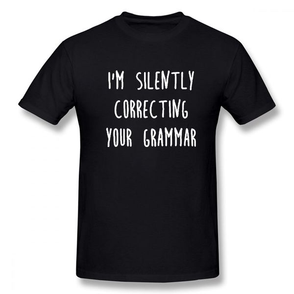 

я'm молча исправляющего grammar men t shirt student подарки мода сарказм смешного слоган tee tshirts спорт толстовка с капюшоном балахон