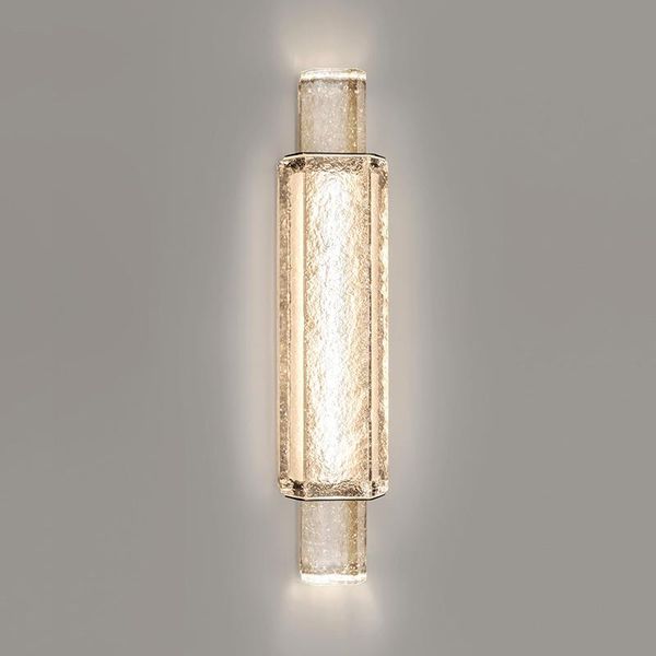 

post-modern light luxury crystal living room wall light designer exhibition hall l wall lamp