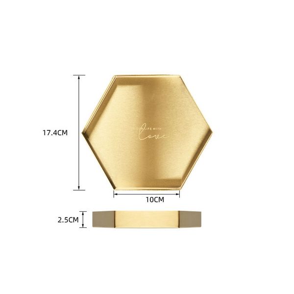 

золотой геометрический лоток для хранения nordic из нержавеющей стали лоток для настольных косметические ювелирные изделия фруктовый чай тор