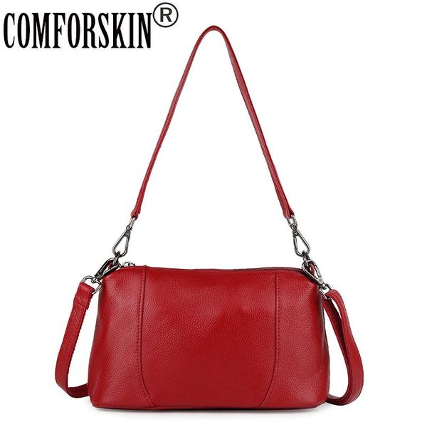 

comforskin luxury handbags for women genuine leather travelling shoulder bag 2020 large capacity ladies messenger bags