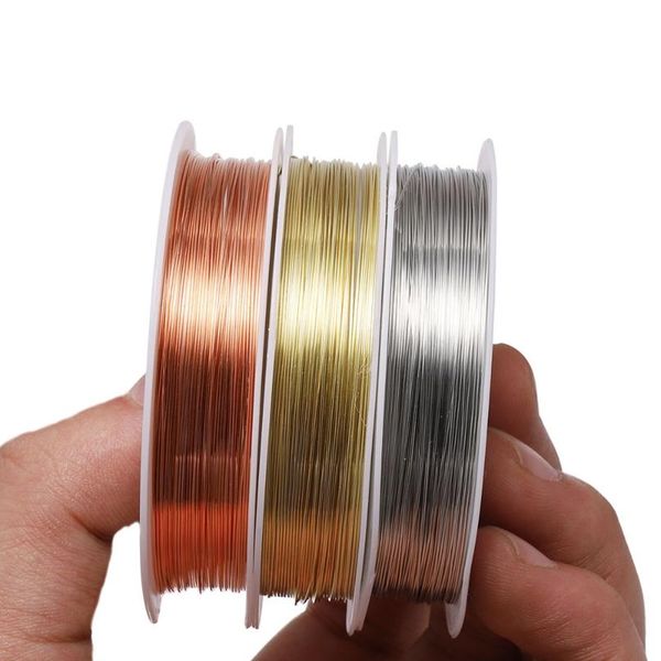 

1 roll metal copper wire beading wire dia 0.2 0.3 0.4 0.5 0.6 0.7 0.8 1mm beading wire for jewelry making wmtkqa, White;red