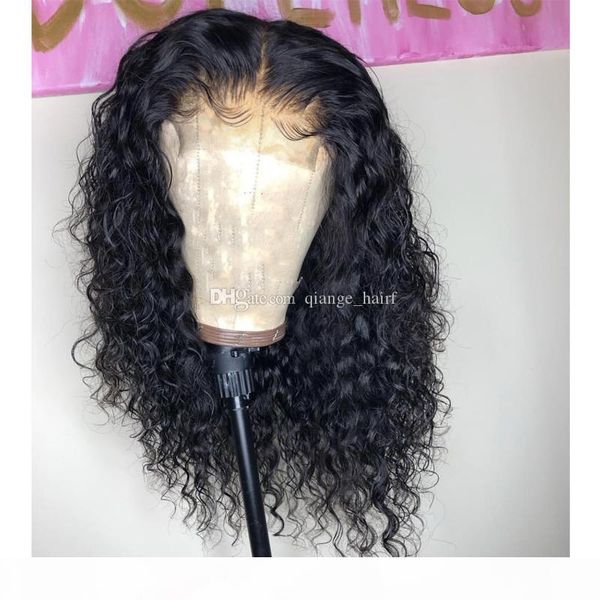 

whloesale virgin hair water wave full lace wigs with baby hair brazilian glueless lace front human hair lace wigs for black women, Black;brown