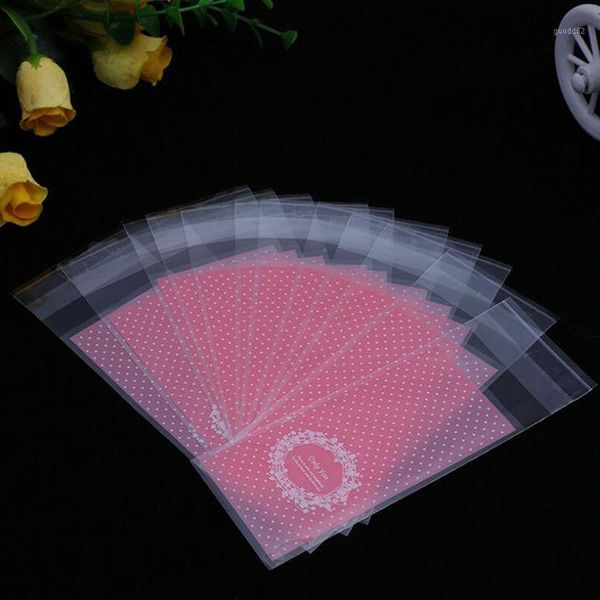 

new 100pcs pink mini plastic packaging bags 5x10cm gift cosmetics bag self adhesive bags lip single lip self-sealing1