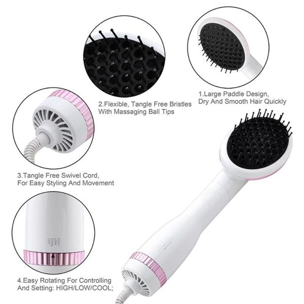 

lescolton multifunctional hair dryer brush hair care comb styler for dryer blower straightener clip barber