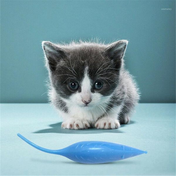 

cat toys catnip toothbrush iq improve mouse shape pet teeth clean chews toy soft silicone non-toxic gatos1