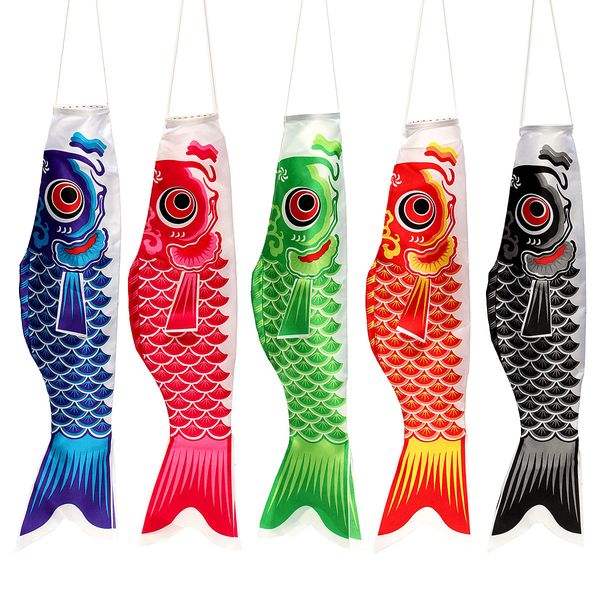 Jeinobori japonês koi nobori carpa windsocks bandeira colorida decoração med peixes pipa bandeira suspensão parede decoração