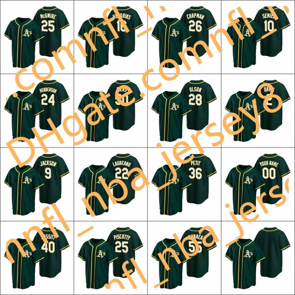 

#26 matt chapman oakland 10 marcus semien 2 khris davis athletics men women youth custom green 2020 replica alternate jersey, Blue;black