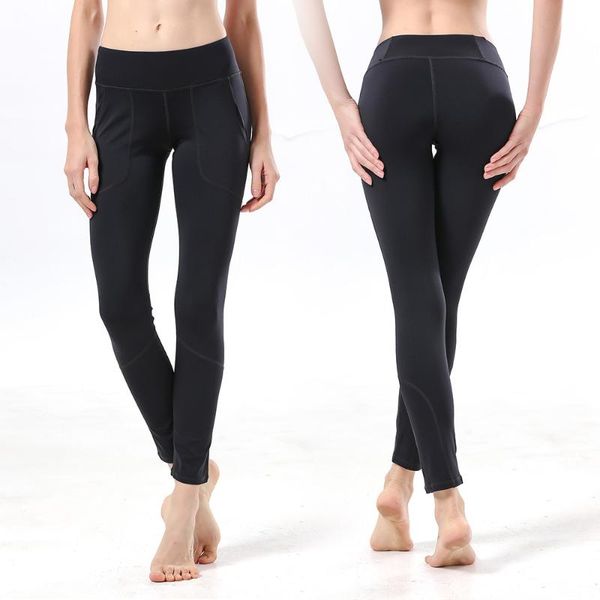 

yoga outfits uarun women energy four-way stretch leggings high waist have pocket lightweight pants sports gym legg, White;red