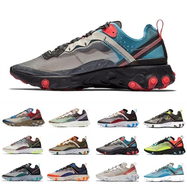 

blue chill undercover x react element 87 total orange sail volt mens running shoes react 87s men women trainer sports schuhe sneakers