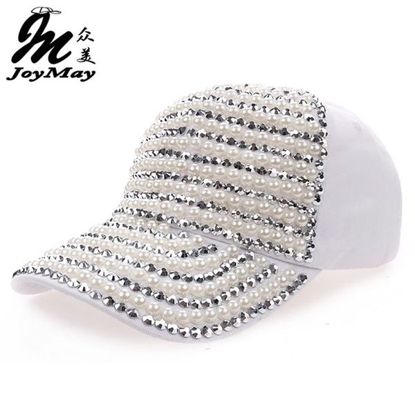 Vendita al dettaglio all'ingrosso di alta qualità JoyMay Hat Cap Fashion Leisure Strass Vintage Cotton CAPS Berretto da baseball B109 Y200714