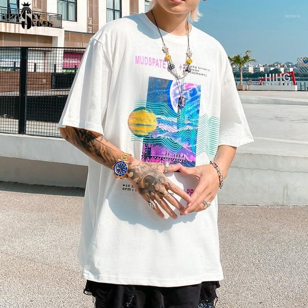 

lindsey seader mens tshirts aesthetics vaporwave style couples t-shirts hiphop streetwear casual fashion cotton shirts tees1, White;black